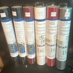 6 rolls of vinyl